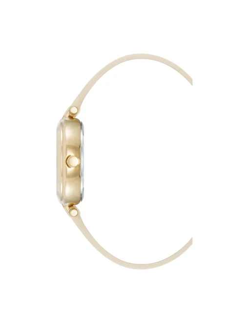 New Anne Klein Consider It Round Leather Band Watch