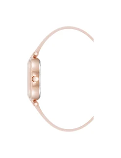 New Anne Klein Consider It Round Leather Band Watch
