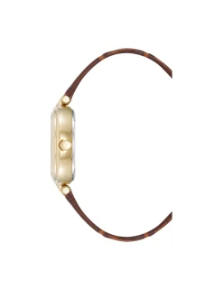 New Anne Klein Consider It Round Leather Band Watch
