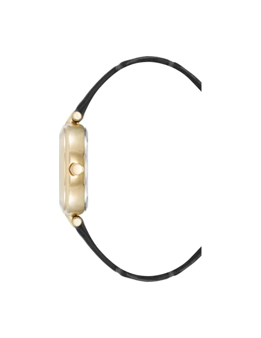 Outlet Anne Klein Consider It Round Leather Band Watch
