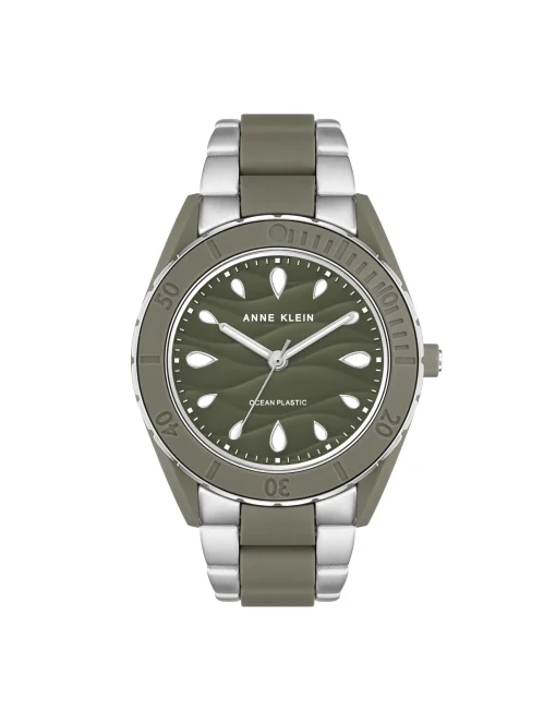 Fashion Anne Klein Consider It Solar Recycled Ocean Plastic Bracelet Watch