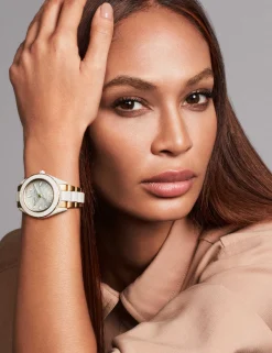 Clearance Anne Klein Consider It Solar Recycled Ocean Plastic Bracelet Watch