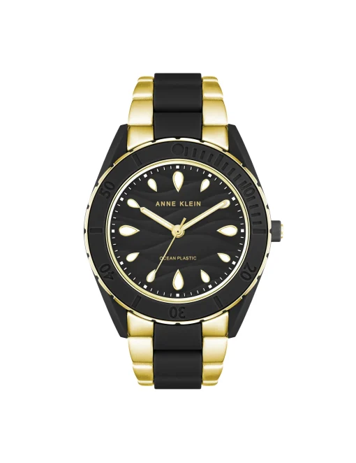 Best Sale Anne Klein Consider It Solar Recycled Ocean Plastic Bracelet Watch
