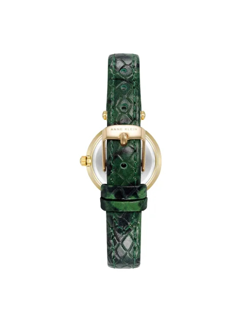 Shop Anne Klein Consider It Sustainable Leather Strap Watch