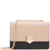 Sale Anne Klein Convertible Flap Shoulder Bag With Flip Lock Timeless Taupe/Black