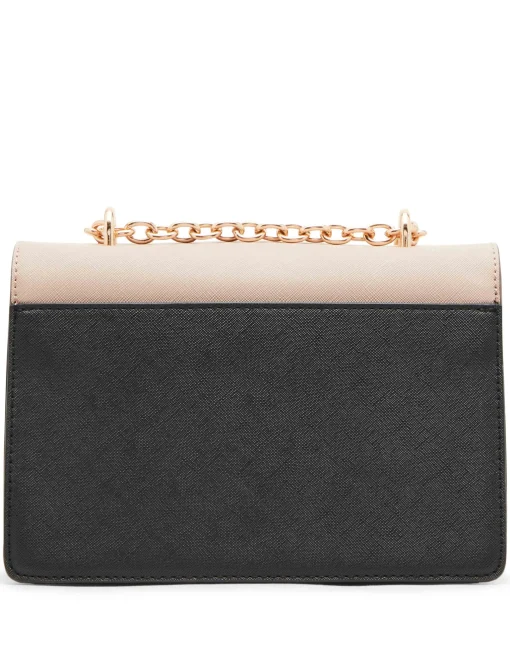 Sale Anne Klein Convertible Flap Shoulder Bag With Flip Lock Timeless Taupe/Black
