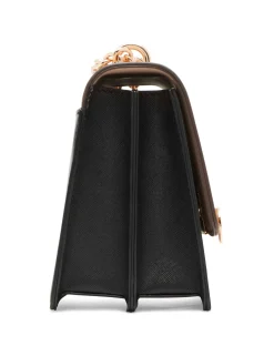 Sale Anne Klein Convertible Flap Shoulder Bag With Flip Lock Timeless Taupe/Black