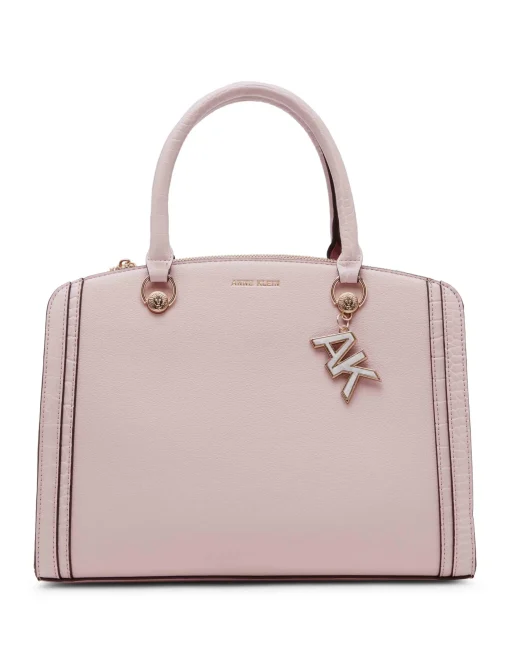 Fashion Anne Klein Croco Trimmed Satchel