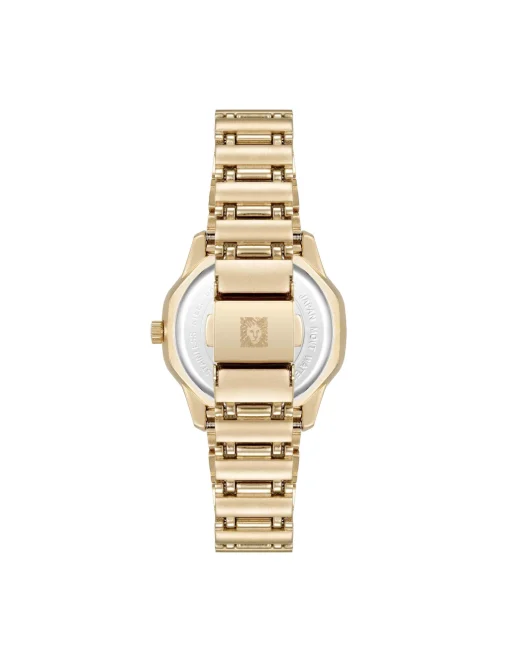 Flash Sale Anne Klein Crystal Accented Octagonal Case Watch