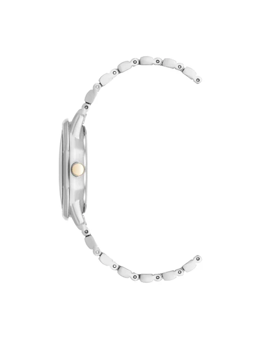 Flash Sale Anne Klein Crystal Accented Octagonal Case Watch