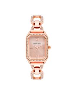 New Anne Klein Crystal Accented Open Link Watch