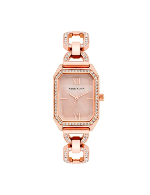 New Anne Klein Crystal Accented Open Link Watch