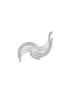 Fashion Anne Klein Crystal Brooch In Gift Box
