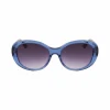 Best Sale Anne Klein Crystal Glamorous Oval Sunglasses