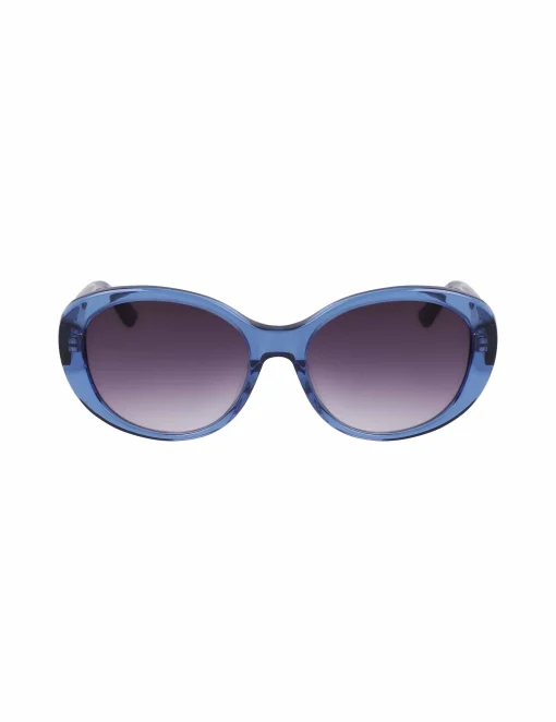 Best Sale Anne Klein Crystal Glamorous Oval Sunglasses