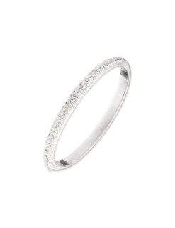 Clearance Anne Klein Crystal Pave Bangle Bracelet Silver-Tone