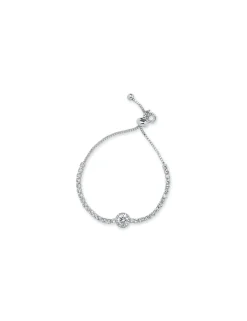 Cheap Anne Klein Crystal Silver-Tone Bracelet