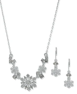 Sale Anne Klein Crystal Snowflake Necklace And Earring Set
