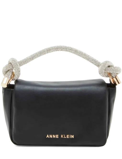 Hot Anne Klein Crystalized Handle Mini Flap Crossbody