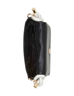 Hot Anne Klein Crystalized Handle Mini Flap Crossbody
