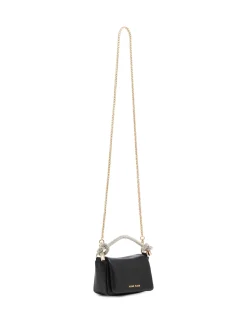 Hot Anne Klein Crystalized Handle Mini Flap Crossbody