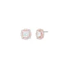 Cheap Anne Klein Cubic Zirconia Pave Halo Earrings
