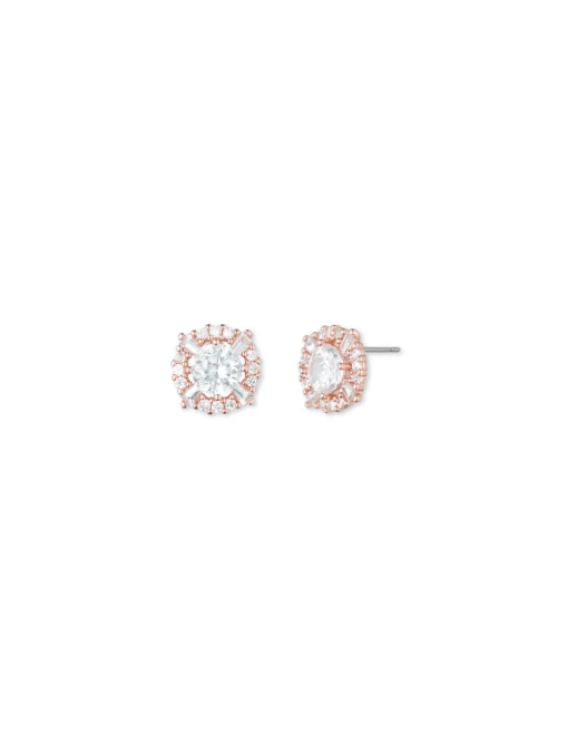 Cheap Anne Klein Cubic Zirconia Pave Halo Earrings