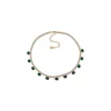 Shop Anne Klein Cup Chain Necklace With Emerald Stones