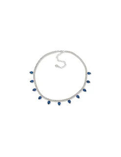 Flash Sale Anne Klein Cup Chain Necklace With Siam Heart Stones