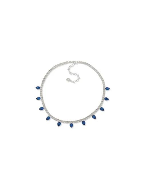 Flash Sale Anne Klein Cup Chain Necklace With Siam Heart Stones