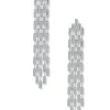 New Anne Klein CZ Drama Post Drop Earrings