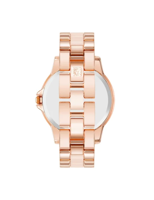 Fashion Anne Klein Diamond Accented Ceramic Boyfriend Watch- Sale