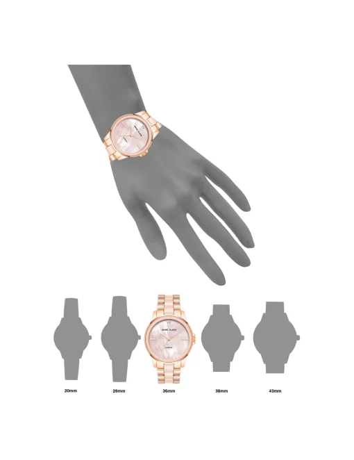 Fashion Anne Klein Diamond Accented Ceramic Boyfriend Watch- Sale