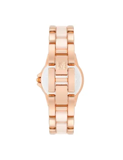 Sale Anne Klein Diamond Accented Ceramic Bracelet Watch Blush/Rose Gold-Tone