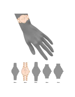 Sale Anne Klein Diamond Accented Ceramic Bracelet Watch Blush/Rose Gold-Tone
