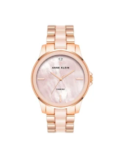 Fashion Anne Klein Diamond Accented Ceramic Boyfriend Watch- Sale