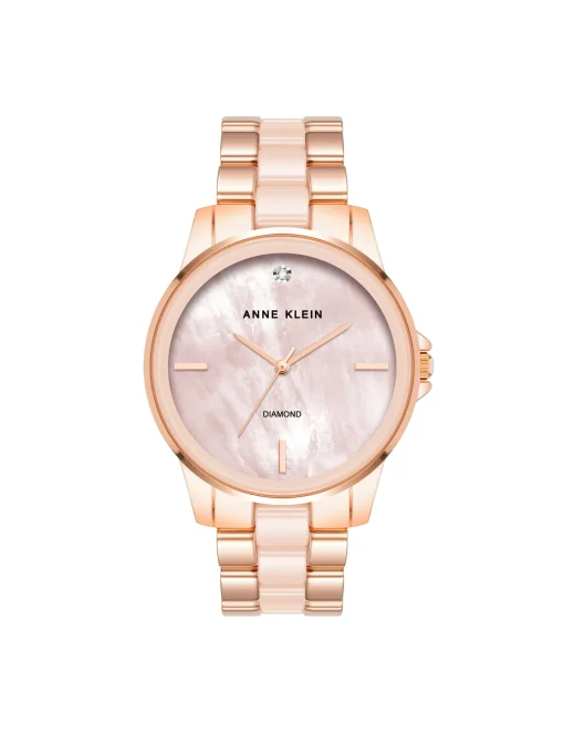 Fashion Anne Klein Diamond Accented Ceramic Boyfriend Watch- Sale
