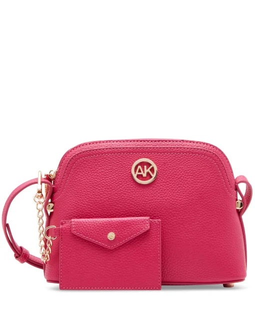 New Anne Klein Dome Crossbody With Card Case