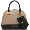 Best Sale Anne Klein Dome Satchel With Convertible Strap Timeless Taupe/Black