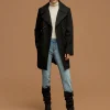 Cheap Anne Klein Double Breasted Wool Coat Black