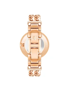 Clearance Anne Klein Double Chain Bracelet Watch- Sale Rose Gold-Tone