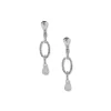 Discount Anne Klein Double Drop Pear Stone Clip Earrings