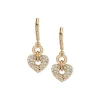 Cheap Anne Klein Double Heart Motif Earring