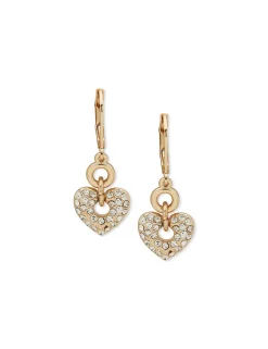 Cheap Anne Klein Double Heart Motif Earring