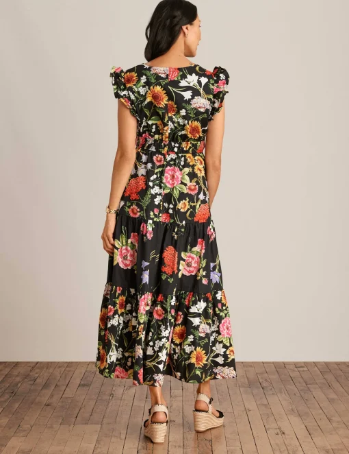 Shop Anne Klein Drawstring Waist Tiered Maxi Dress