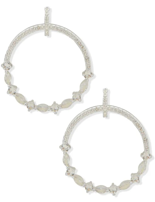 Fashion Anne Klein Drop Hoop Earring