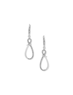 Clearance Anne Klein Drop Knot Pierced Earrings