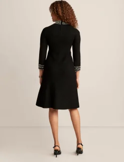 Outlet Anne Klein Embellished Mock Neck Dress