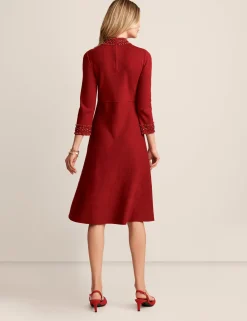 Store Anne Klein Embellished Mock Neck Dress