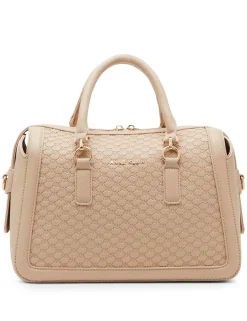 Sale Anne Klein Embossed Ak Logo Top Zip Satchel